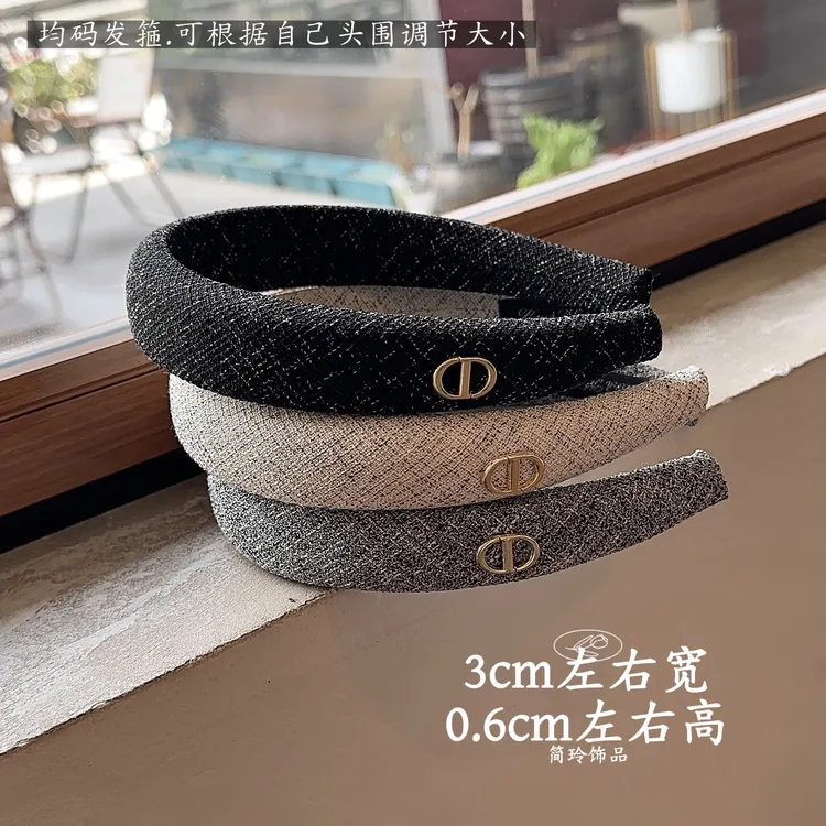 韩式东大门字母发箍春夏新品ins风百搭头箍小众设计高颅顶发饰女
