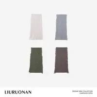 LIURUONAN | 9.28四周年 纯色不规则洞洞围巾羊绒羊毛保暖
