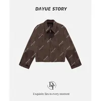 DAYUE【杜塞】髙货~重磅推荐！韩版高品绒面皮时尚百搭短外套
