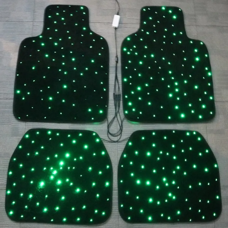 【音乐律动】汽车发光脚垫USB星空夜光APP/遥控三控七色防水车饰