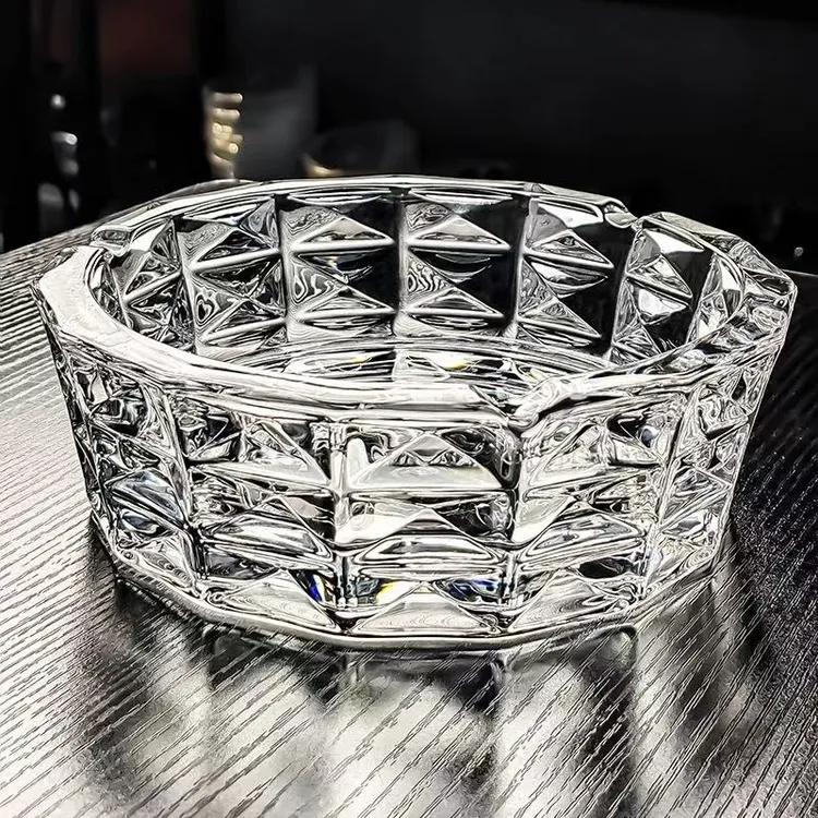 19cm水晶大号加厚创意水晶钻石储物缸家用客厅办公室果盆