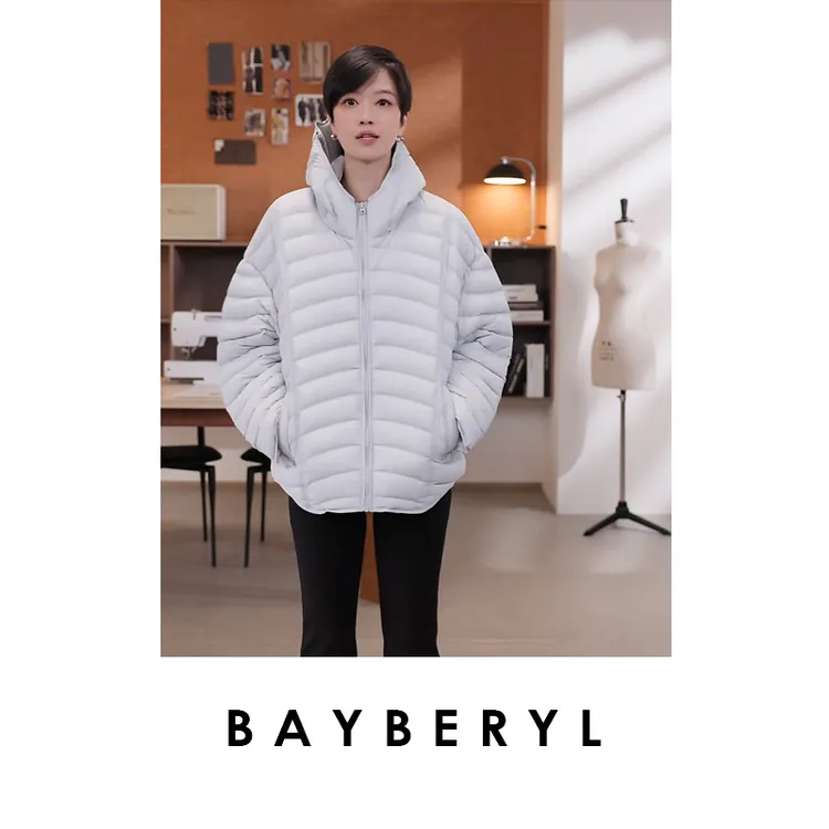 BAYBERYL老贝龟背*连帽轻巧绗缝时尚百搭秋羽绒服9YRF5I0422-9/7