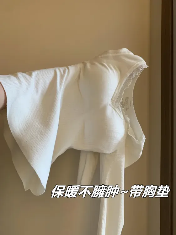 【长袖版】保暖内衣女带胸垫蚕丝加绒打底衫内搭上衣秋冬秋衣秋裤