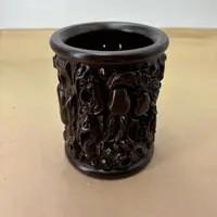 HT寿桃笔筒 直径10 高13 XL3109