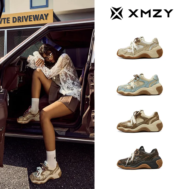 【复古记忆】XMZY2025秋季新款原创设计师款时尚轻便薄底德训鞋女