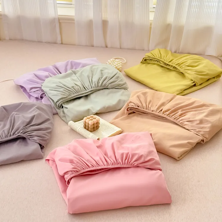 新疆长绒棉床笠单件全棉斜纹床垫保护罩纯棉床罩席梦思床垫套子