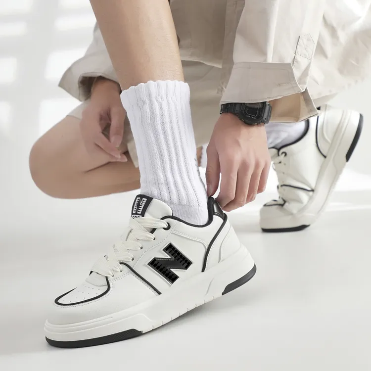 新百伦官方正品男鞋子板鞋女鞋子厚底增高耐磨百搭夏季透气小白鞋