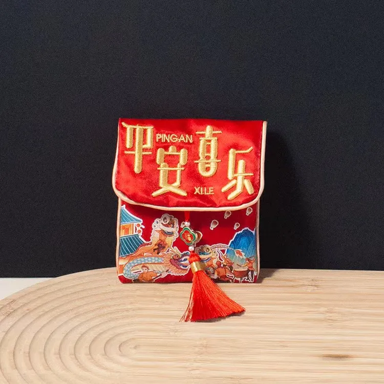 2026马年红包布艺刺绣红包新款福气红包