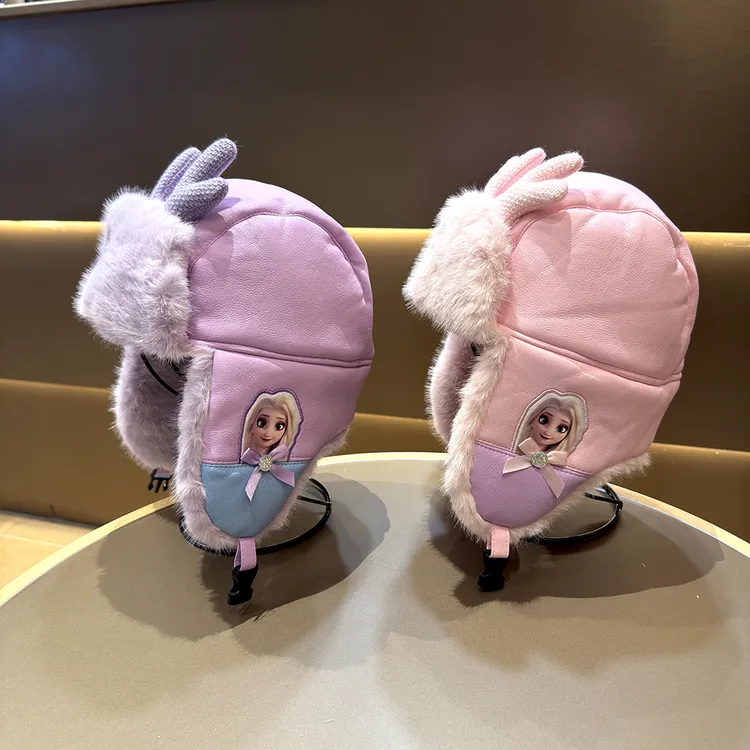 儿童帽子女孩秋冬可爱鹿角艾莎加厚雷锋帽宝宝加绒保暖帽护耳帽潮