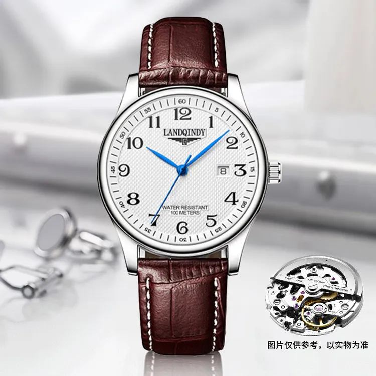 LANDQINDY【官方正品】时尚经典商务男士全自动手表