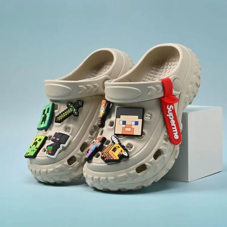 儿童我的世界洞洞鞋男童夏季凉鞋防滑软底居家外穿中大童户外沙滩