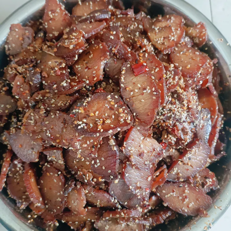 纯手工干煸麻辣里脊肉