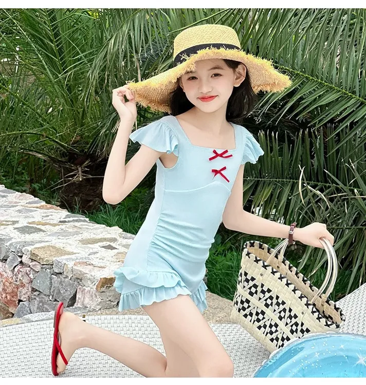 泳衣女夏海边儿童服装夏季潮范女童潮流韩系舒适网红潮流款