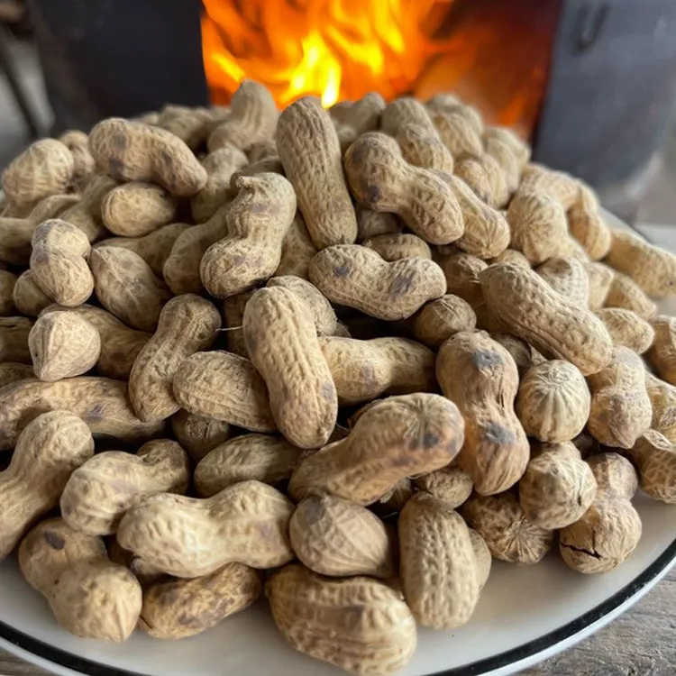 传统手工柴火炒花生新果原味现炒花生珍珠小子坚果炒货休闲零食