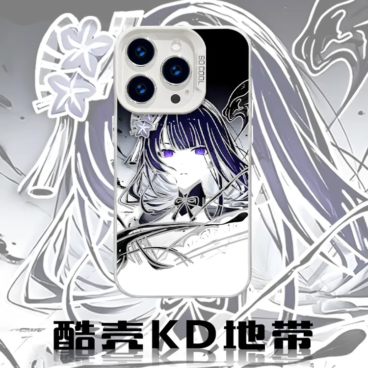 水墨雷电-CYB原神创意爆款适用苹果华为OPPO小米VIVO防摔手机壳