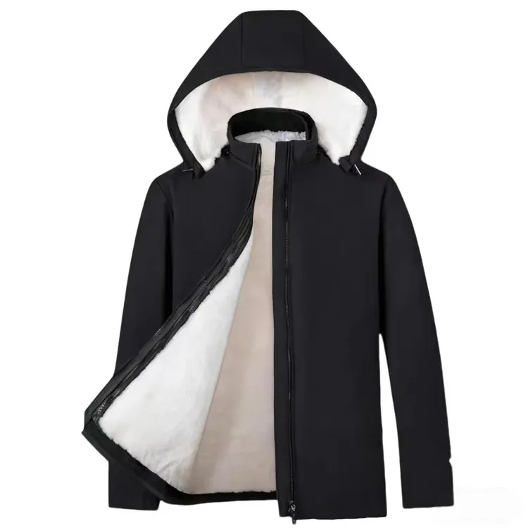 新款活里活面可拆卸皮毛一体外套防风防寒冬季抗寒神器