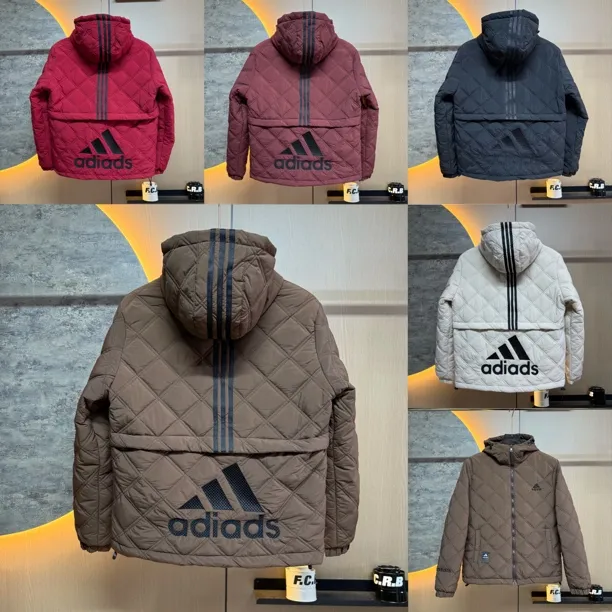 秋冬新款连帽休闲时尚百搭刺绣薄棉棉衣外套A301