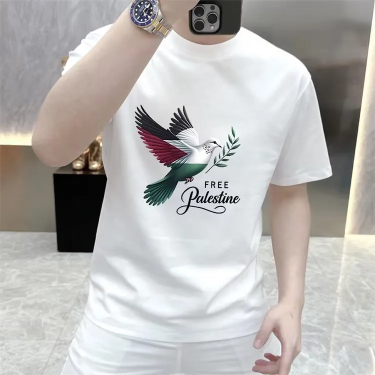 2025新款潮牌男士弹力短袖高街设计感修身上衣体恤