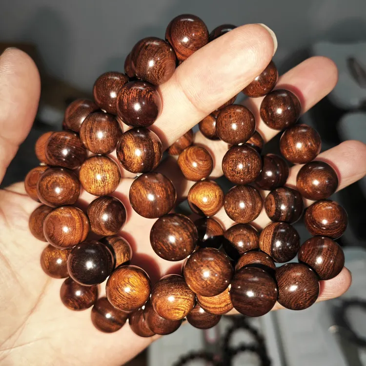 美国沙漠铁木手串1.38高花料铁包金高油密无科技风化老料保真沙铁