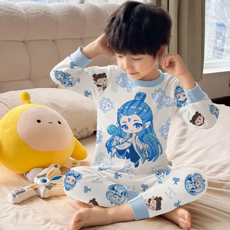 儿童内衣套装纯棉保暖男童秋衣秋裤长袖加厚宝宝家居服秋冬睡衣