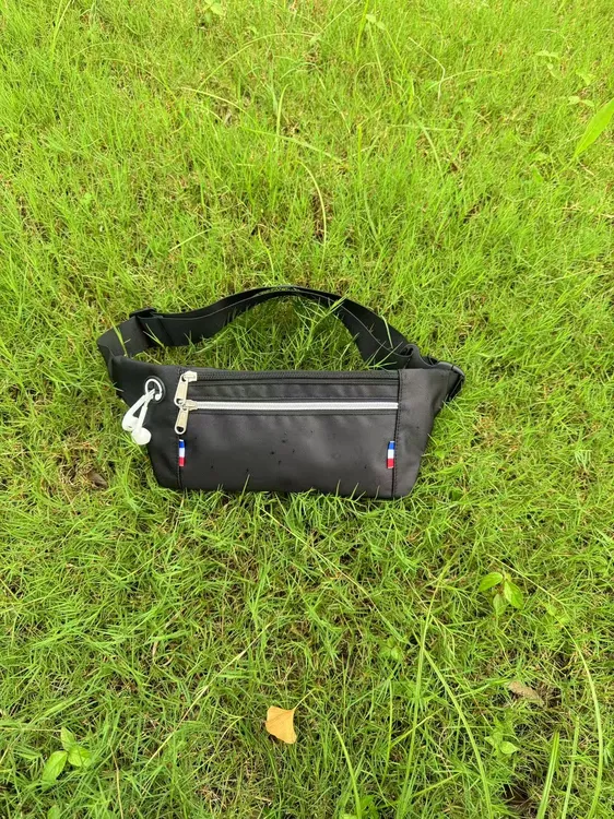 新款腰包男女防水牛津布女士男士薄款贴身跑步运动手机包二层拉链