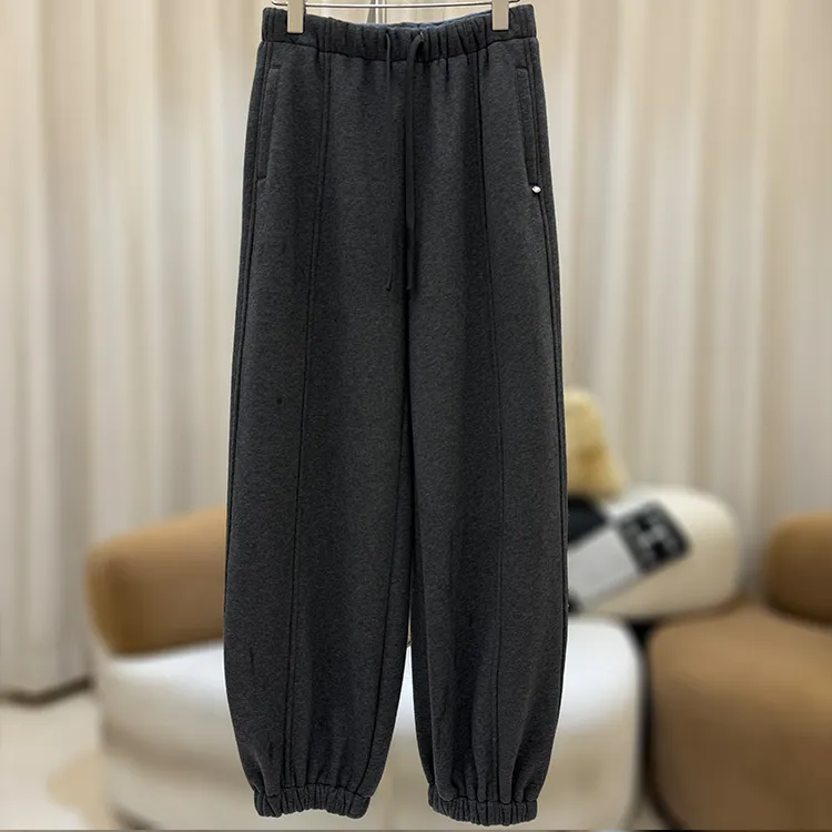 zaw大码女装运动卫裤女秋冬加绒加厚胖mm显瘦款/25530