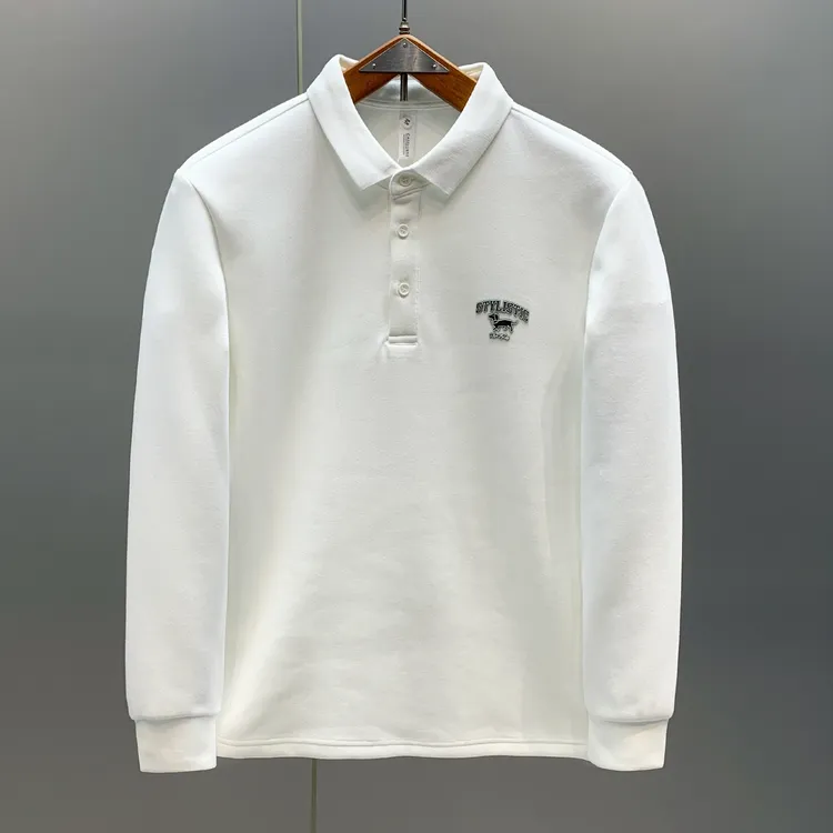 秋季新款简约百搭翻领男士套头上衣潮流时尚打底男春秋圆领卫衣