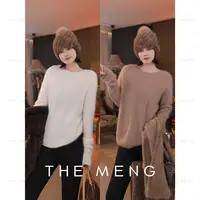 THE MENG【奶油打底】双股山羊绒美丽诺羊毛毛针织衫#M253E1276