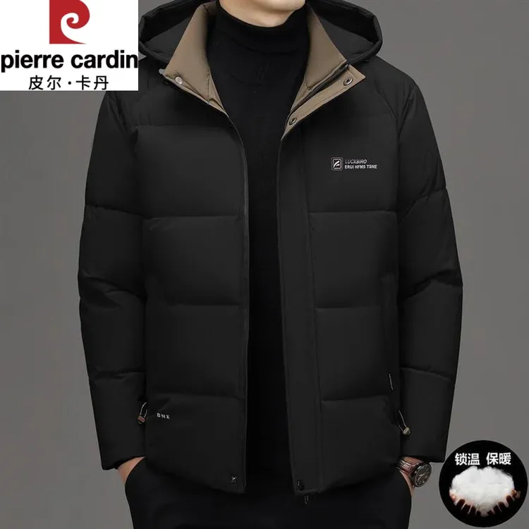 皮尔卡丹【可拆帽】冬季爆款高档男士加厚棉服时尚锁温保暖棉袄男