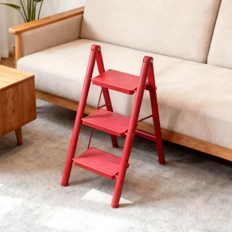 家用折叠梯五步伸缩人字梯乔迁室内多功能加厚合金梯子花架楼梯凳