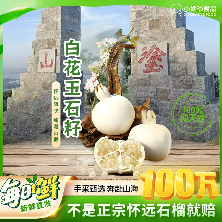 【安徽怀远特产】小姥爷正宗白花玉石籽精品大果新鲜采摘爆甜多汁
