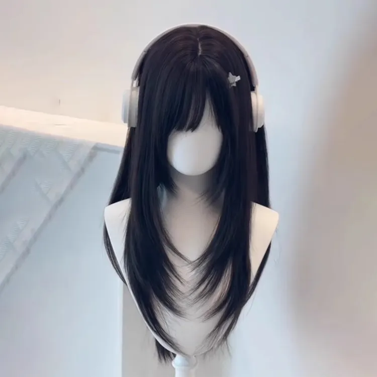 【洋娃娃】不用带发网补发片假发女高层次二次元日常Lolita长直发