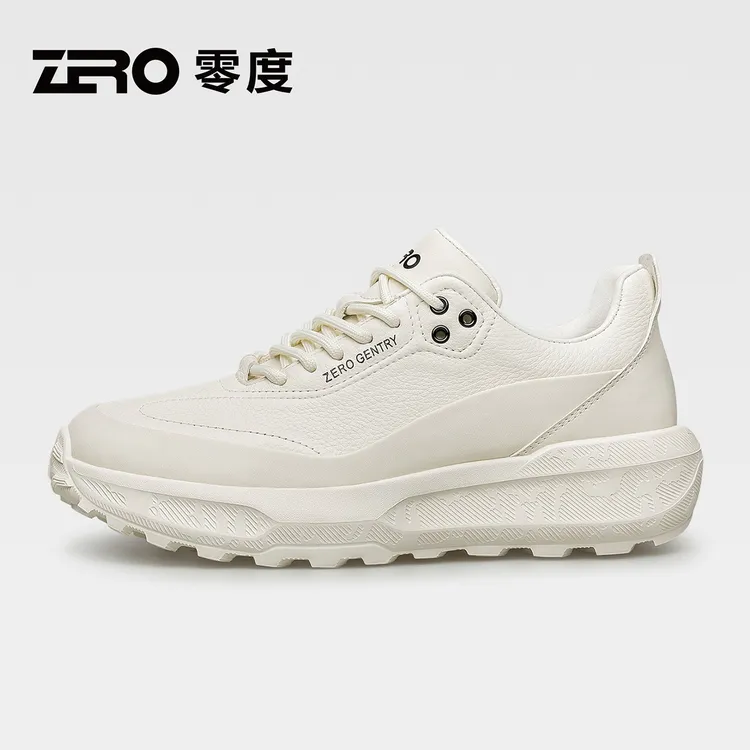 零度/2025新款舒适时尚加绒保暖厚底透气百搭男士运动休闲运动鞋