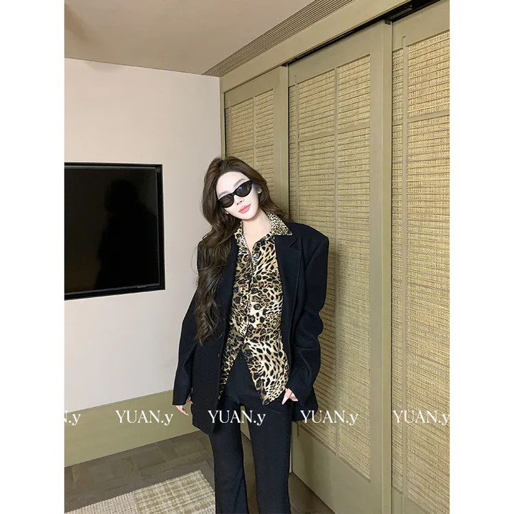 媛媛【雕琢廓形】高级感收腰毛呢西装外套女秋冬新款气质通勤#W1037