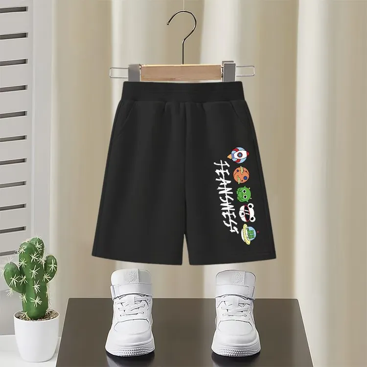 童装男童短裤薄款男孩纯棉口袋裤子2025夏季新款休闲儿童五分裤潮