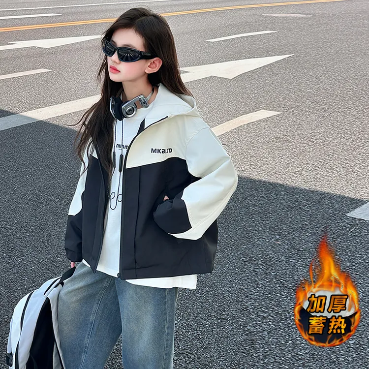 女童外套新款儿童三合一秋装潮款冲锋衣中大童秋季女孩洋气上衣潮