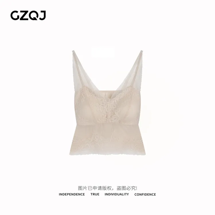 老琴私服 欧若风舒适聚拢性感蕾丝美背修身无袖背心吊带女 76696