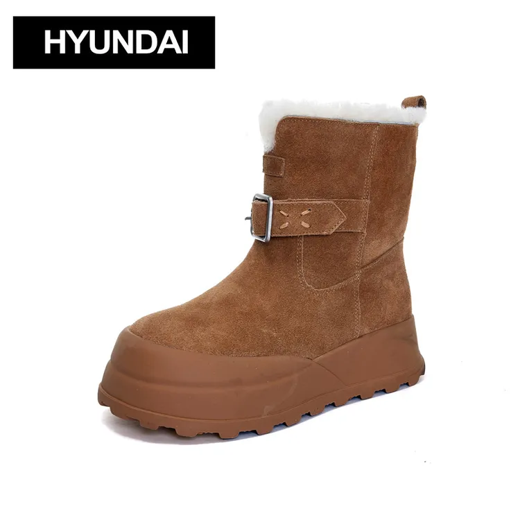 BOKKA穿搭现代/HYUNDAI韩版加绒加厚雪地靴25939