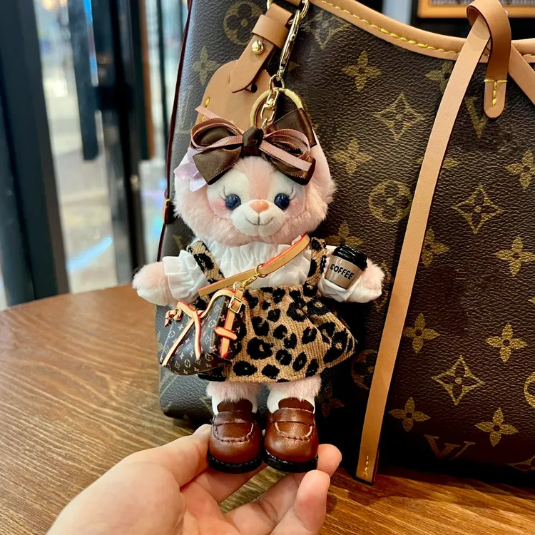 【美拉德豹纹贝贝】手作甜脸贝儿挂件（送挂绳+挂扣+挂链）毛绒