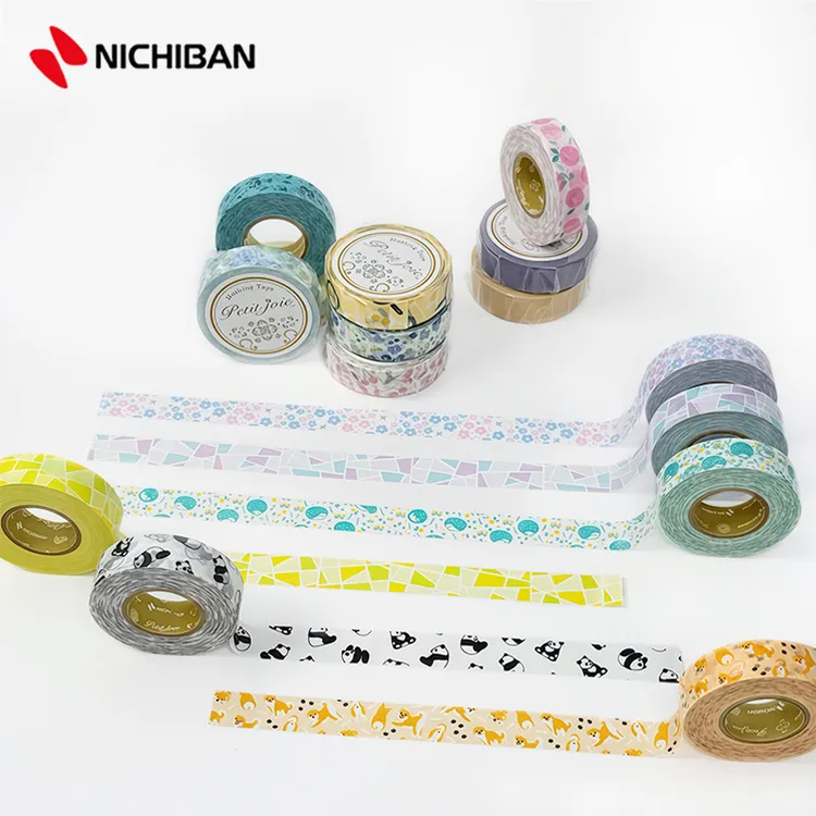 日本进口NICHIBAN和纸胶带Petit Joie手帐花纹胶带日系可爱卡通贴