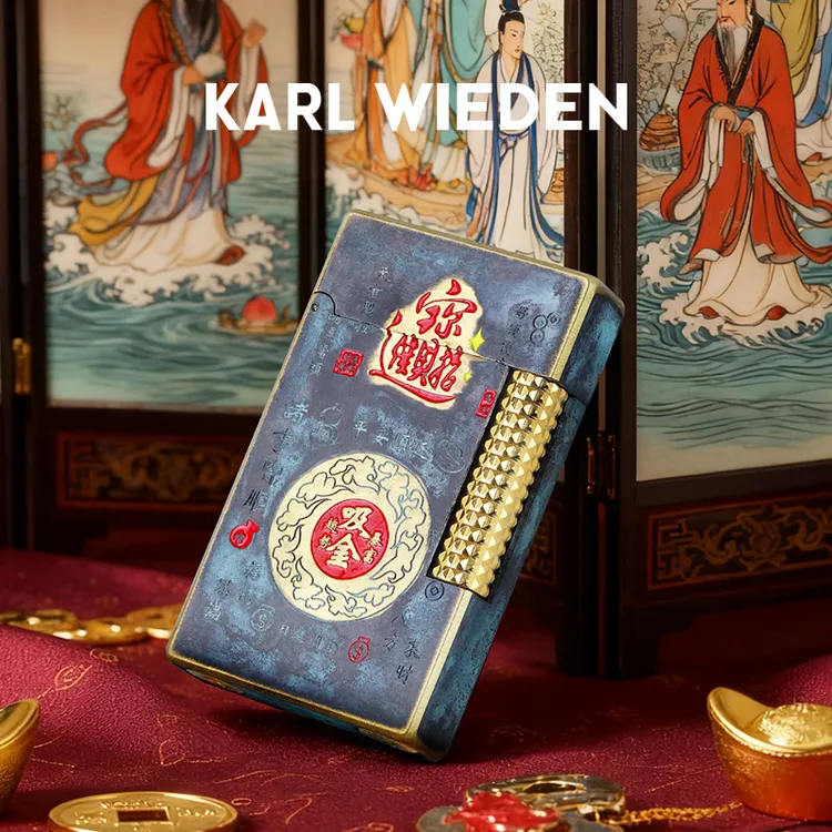 青铜吸金-KW卡尔威登打火机煤油朗声机高档礼盒送男朋友礼物