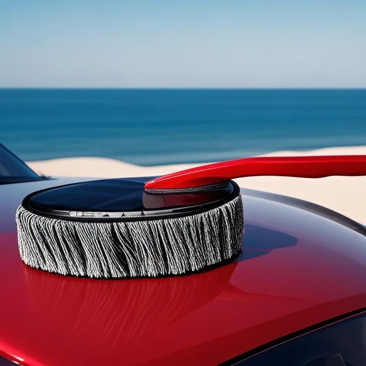 车载车用汽车腊刷擦车洗车除尘掸子木柄棉线奔宇清洁长柄不掉毛