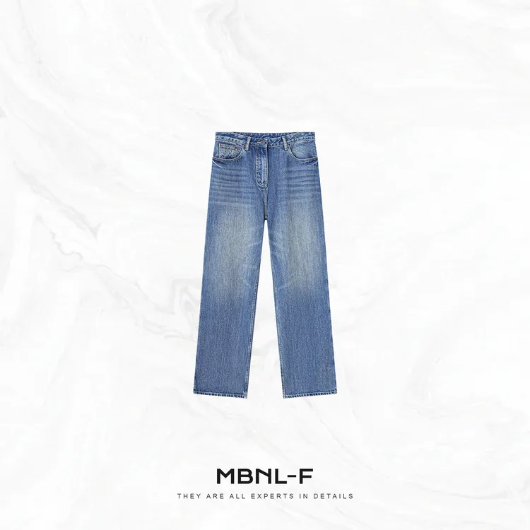 MBNL-F“菲力牛仔” 100%棉柔软渐变洗水百搭牛仔裤 秦磊TH-KZ606