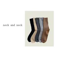 【 neck and neck 】“ 脚感TOP  ” 简约舒适中筒袜搭配单品袜子