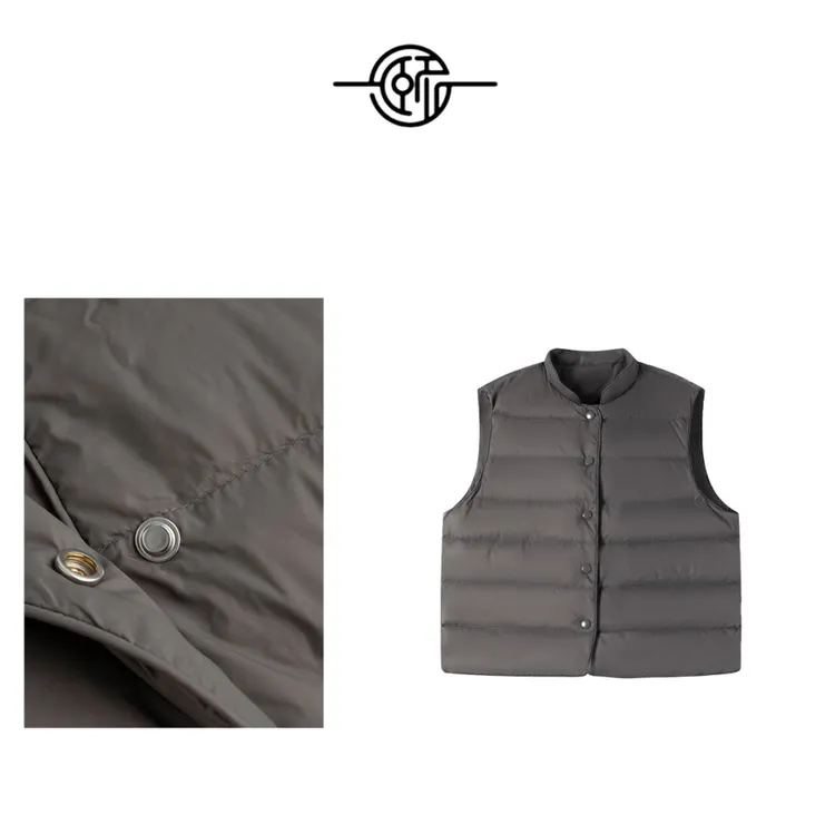 【英子专属】羽绒马甲轻薄女款短款白鸭绒日常通勤保暖洋气