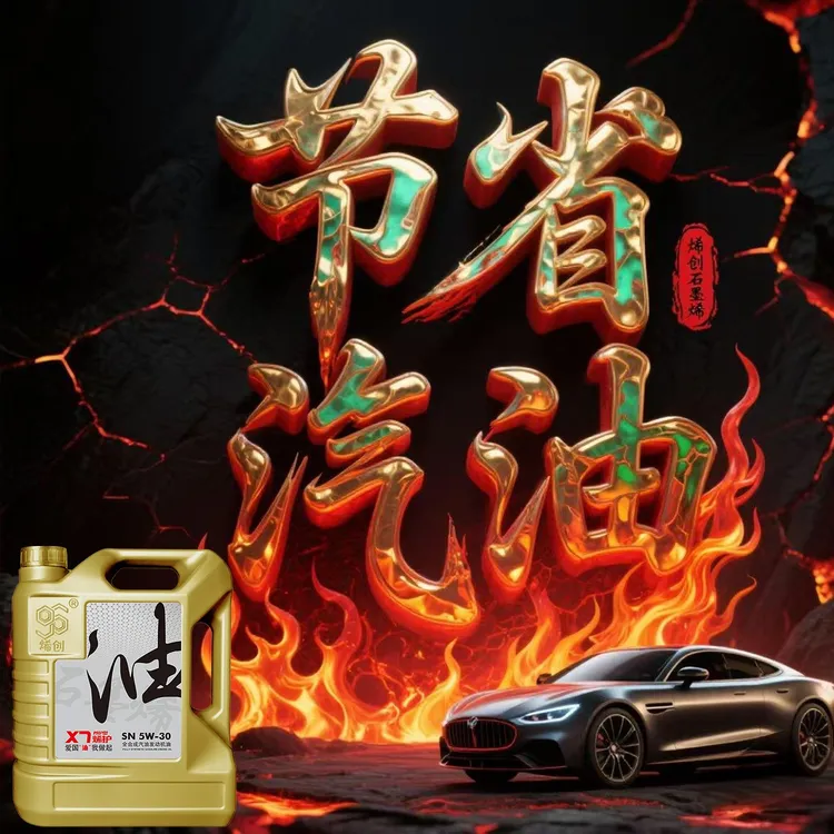 烯创SN5W30全合成石墨烯机油润滑抗磨修复养护发动机国六汽车保养