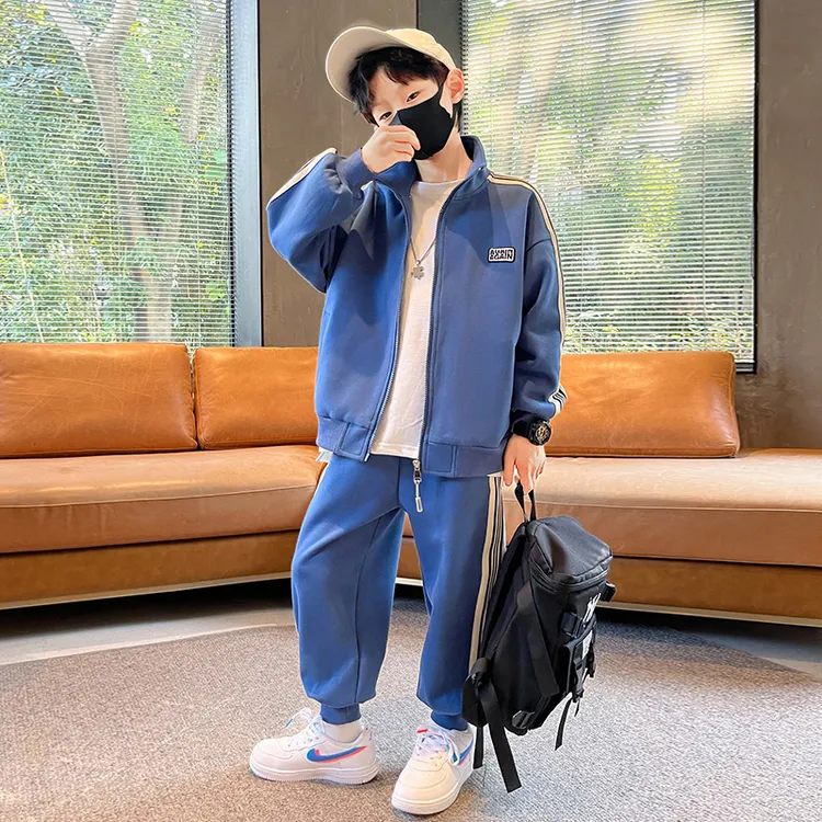 男童春装套装春秋款2025新款童装儿童衣服酷帅网红炸街男孩运动服