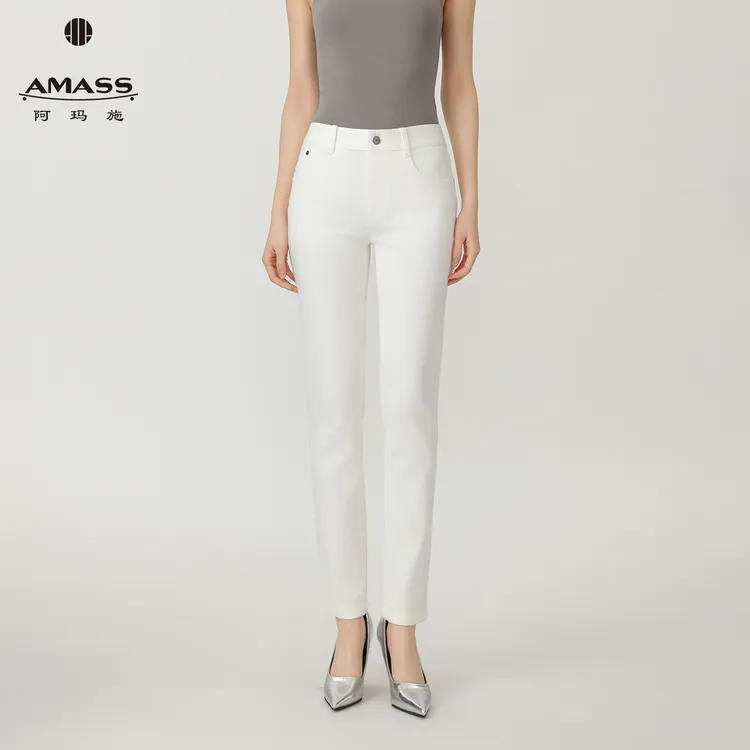 AMASS/阿玛施秋季新款轻职风高级感时尚通勤修身铅笔裤女 5100525