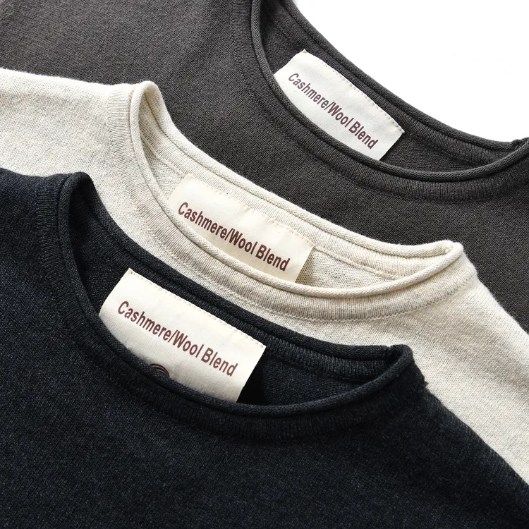 网红洋气炸街男装羊毛混纺细腻亲肤秋冬士圆领休闲百搭针织毛衣衫