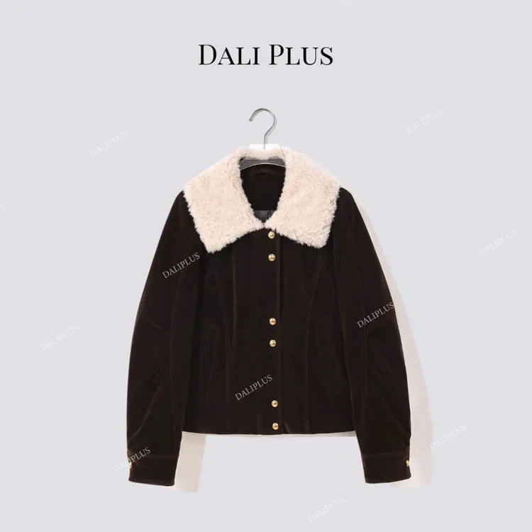 DALI PLUS“丝绒三星95白鹅绒服”超厚保暖短款羽绒服-D5ST1616